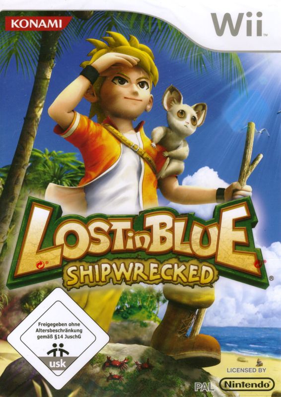 Lost in Blue Shipwrecked box art for Wii